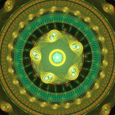 FRACTAL ART DESIGN GREETING CARD Mandala 4